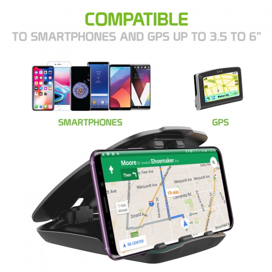 RHD100 - SMARTPHONES AND GPS NON-SLIP CLAMP DASHBOARD MOUNT RHD100 - SMARTPHONES AND GPS NON-SLIP CLAMP DASHBOARD MOUNT