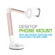 PH118ERG - DESKTOP PHONE MOUNT WITH 360 DEGREE ROTATING AND ADJUSTABLE FOLDING ARMS