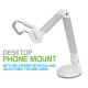 PH118ESL - DESKTOP PHONE MOUNT WITH 360 DEGREE ROTATING AND ADJUSTABLE FOLDING ARMS