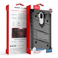 ziZo Bolt with Kickstand, Holster, Temperd Glass, Lanyard for Alcatel 7