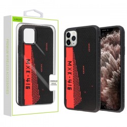 Black Knitted Fabric Hybrid Protector Cover (with Package) For Iphone 11 Pro Max