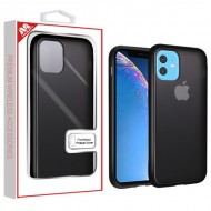 Semi Transparent Smoke Frosted/Rubberized Black Frost Hybrid Protector Cover (with Package) For IPhone 11