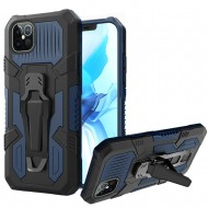 Travel Kickstand w/ Metal Clip Hybrid for iPhone 12 PRO&MAX (6.1") - Blue