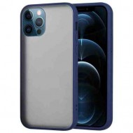 Peach Garden Bumper case for iPhone 13 Pro Max - Navy