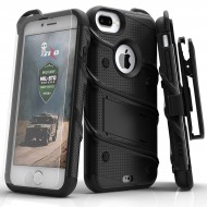 ziZo Bolt with Kickstand, Holster, Temperd Glass, Lanyard for APPLE IPHONE 7 PLUS PLUS/8 PLUS/6S PLUS/6 PLUS