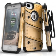 ziZo Bolt with Kickstand, Holster, Temperd Glass, Lanyard for APPLE IPHONE 7 PLUS PLUS/8 PLUS/6S PLUS/6 PLUS