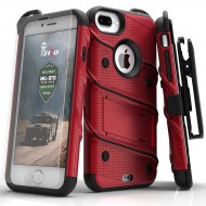 ziZo Bolt with Kickstand, Holster, Temperd Glass, Lanyard for APPLE IPHONE 7 PLUS PLUS/8 PLUS/6S PLUS/6 PLUS