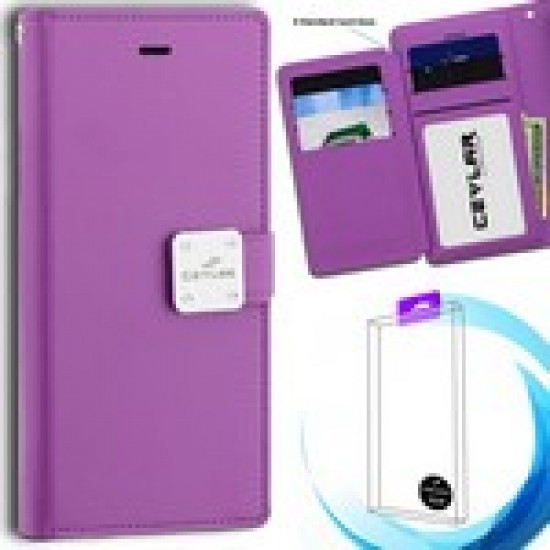 [Infolio] luxurious synthetic PU leather 6 Card Slots Infolio, Violet For LG Aristo 4 Plus