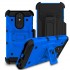 Premium Hybrid Holster, Blue For LG Aristo 4 Plus
