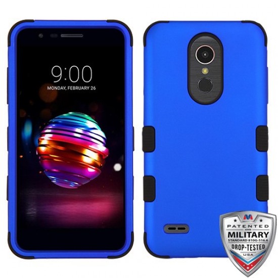 MYBAT Titanium Dark Blue/Black TUFF Hybrid Phone Protector Cover [Military-Grade Certified](with Package)