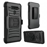 Hybrid Side Kickstand With Holster for LG K51 - Black