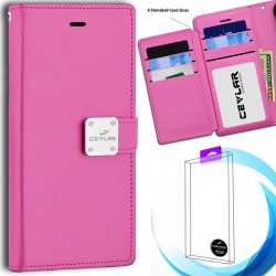 Luxurious Synthetic PU Leather 6 Card Slots Infolio for LG stylo5