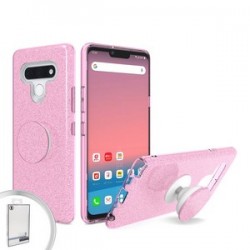 BLING CASE WITH POP UP FOR LG STYLO 6 PINK