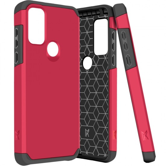 Motorola Moto G Pure, G Power (2022) MetKase Original ShockProof Case Cover - Virtual Pink