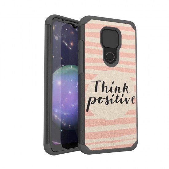 MetKase Fashion Design ShockProof Case For Motorola Moto G Play 2021 - Think Positive