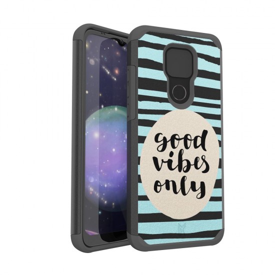 MetKase Fashion Design ShockProof Case For Motorola Moto G Play 2021 - Good Vibes Only