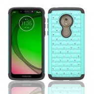 Hybrid Dazzling, Black/Teal For Motorola G7play