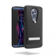 BRUSHED METALLIC W/ EDGE AND KICK FOR MOTOROLA moto g7 power_BLACK