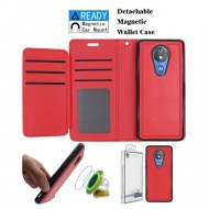 Luxurious Magnetic Wallet with Retail Packages for MOTOROLA moto g7 power