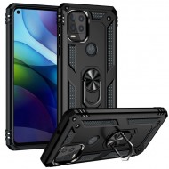 Motorola 5G G Stylus Heavy Duty Ring Stand Cases - Black
