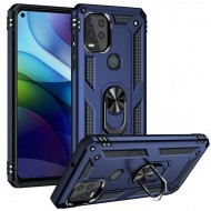 Motorola 5G G Stylus Heavy Duty Ring Stand Cases - Navy