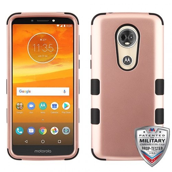 MYBAT Rose Gold/Black TUFF Hybrid Phone Protector Cover [Military-Grade Certified](with Package)