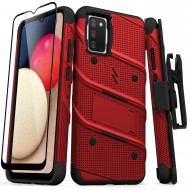 ZIZO BOLT SERIES GALAXY A02S CASE WITH TEMPERED GLASS