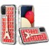 Ornament Bling Diamond Shiny Crystal Case - Eiffel Tower on Red