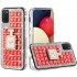 Ornament Bling Diamond Shiny Crystal Case  - Perfume Bottle on Red