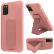 Foldable Magnetic Kickstand Vegan Case Cover - Light Pink
