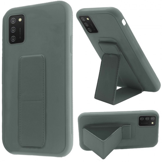 Foldable Magnetic Kickstand Vegan Case Cover - Midnight Green