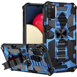 Machine Design Magnetic Kickstand Case Cover - Camo Blue