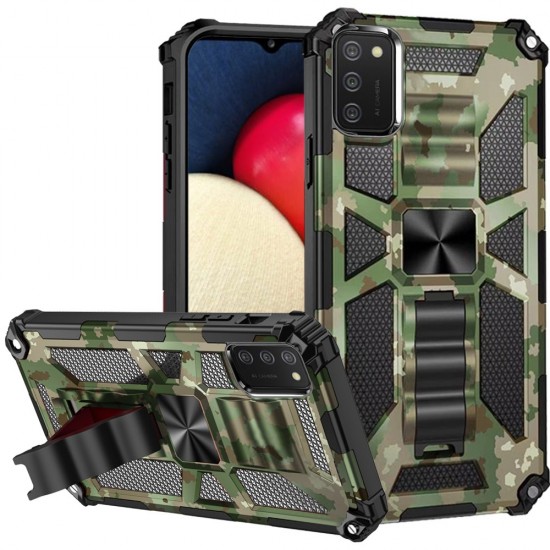 Machine Design Magnetic Kickstand Case Cover - Camo Green