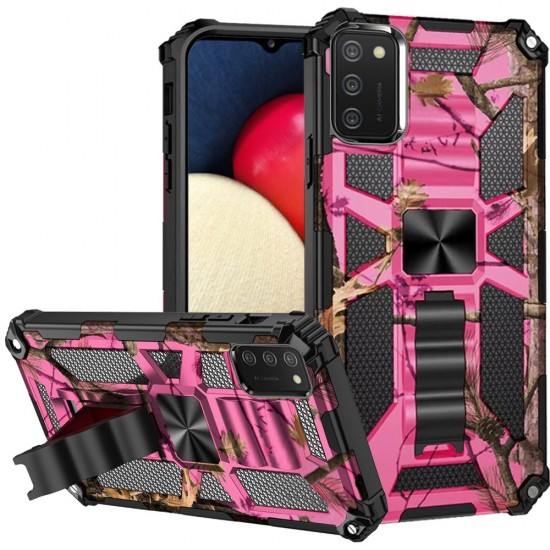 Machine Design Magnetic Kickstand Case Cover - Camo Pink