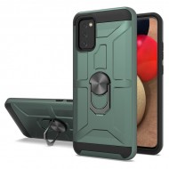 New Matte Design Brush Case with Ring Stands Army Green