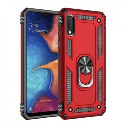 Heavy Duty Ring Stand Case - Red for Samsung A10e