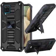 Machine Magnetic Kickstand Case for Samsung Galaxy A12 - Black