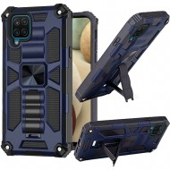 Machine Magnetic Kickstand Case for Samsung Galaxy A12 - Blue