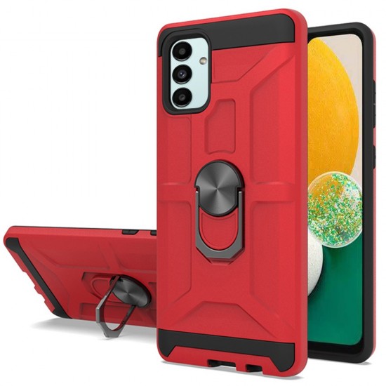 Samsung Galaxy A13 5G Dynamic Magnetic RingStand Cover Case - Red