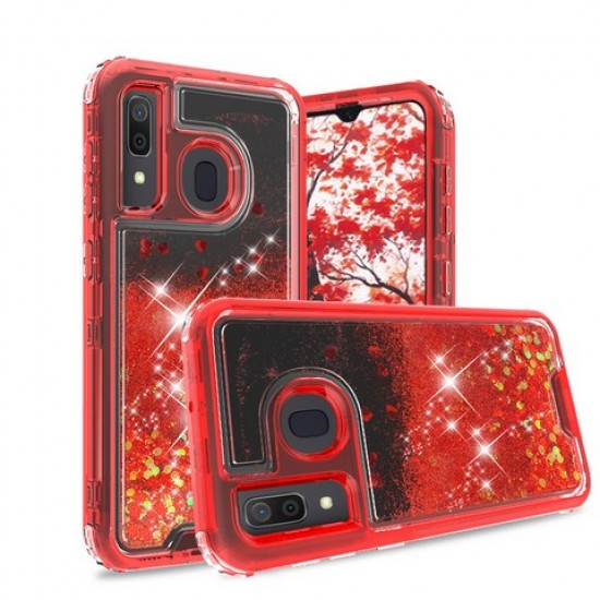 Premium Strong Glitter Quick Sand Case For Samsung A20