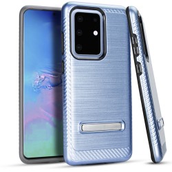 Metal Stand Brushed Case Dr. Blue - Samsung S20 ULTRA 6.9 