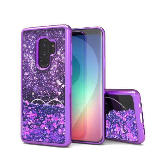 Liquid Quick Sands (Purple Hearts) for SAMSUNG GALAXY S9 PLUS