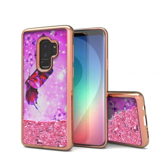 Liquid Quick Sands (Pink Butterfly) for SAMSUNG GALAXY S9 PLUS