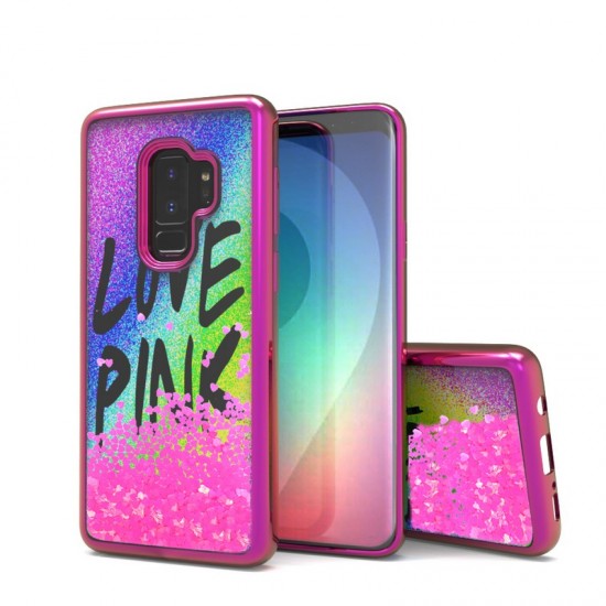 Liquid Quick Sands (Rainbow Love Pink) for SAMSUNG GALAXY S9 PLUS