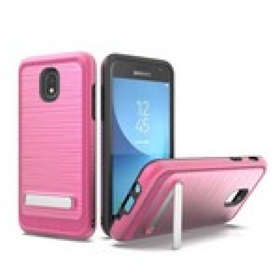 BRUSHED METALLIC W/ EDGE AND KICK FOR SAMSUNG J7 2018