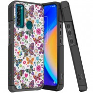 TCL 20 XE MetKase Original ShockProof Case Cover - Harmonious Butterfly Floral
