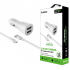 ESOULK 5V-2.4A CAR CHARGER WITH MICRO 5FT CABLE-WHITE