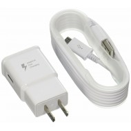 ADAPTIVE FAST CHARGER WHITE (AFC) FOR SAMSUNG GALAXY S7,S7 EDGE, S6,S6 EDGE, & NOTE 4/5, WALL PLUG WITH MICRO USB CABLE 