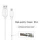 EC30P-TPC-WHITE ESOULK 5FT NYLON BRAIDED FASTER CHARGING CABLE
