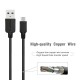 EC30P-TPC-BLACK ESOULK 5FT NYLON BRAIDED FASTER CHARGING CABLE